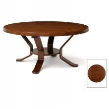 Round Rosewood Art Deco Table
