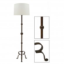 Iron Standing Lamp with Ball Detail