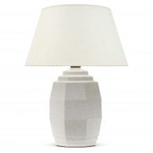 White Crackle Ceramic Lamp