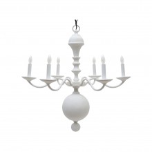 Plaster Covered Dutch Style Chandelier