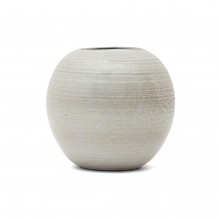 Circular Off-White Vase