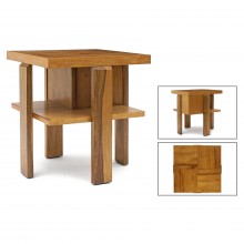 Square Limba Wood Table