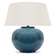 Blue Glazed Ceramic Table Lamp