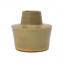 Gold Matte Glazed Shaped Vase