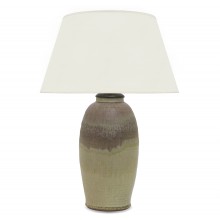 Light Green and Brown Ceramic Table Lamp