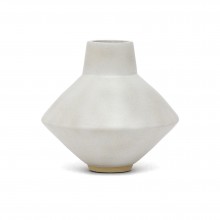 Gray/Beige Stoneware Vase