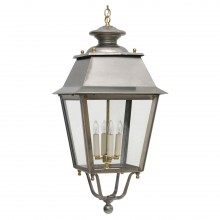 French Steel and Brass Lantern