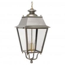 French Steel and Brass Lantern