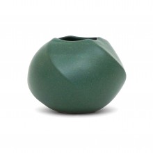 Dark Green Ceramic Vase