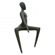 Bronze Seated Figural Sculpture