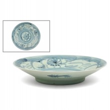 Large Blue and White Hand Painted Bowl