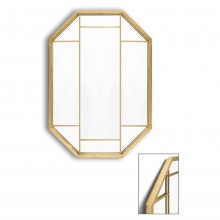 Italian Octagonal Brass Mirror