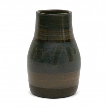 Italian Striped Stoneware Vase