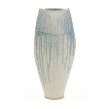 Light Blue Ceramic Studio Art Vase
