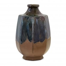 Blue and Brown Ceramic Vase