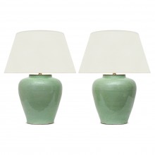 Medium Green Ceramic Table Lamps