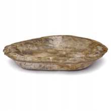 Beige Petrified Wood Bowl