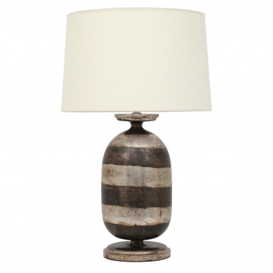 Urn Shaped Silver Gilt Table Lamp