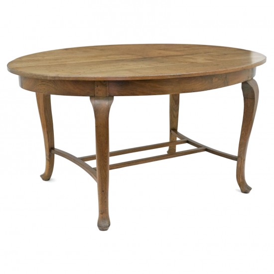 French 19th Century Oval Chestnut Table