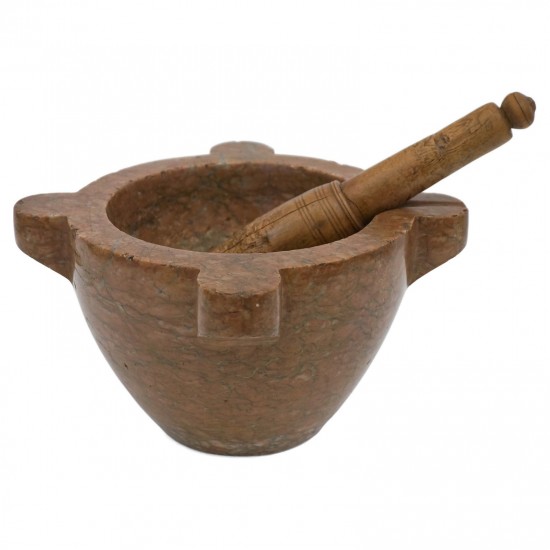 19th Century French Marble Mortar and Pestle