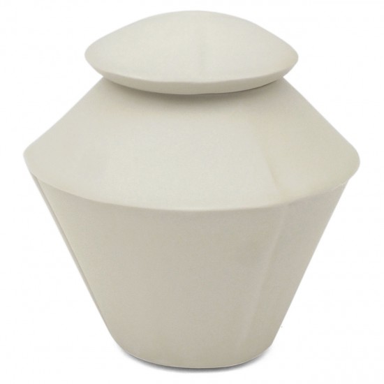 White Porcelain Double Cone Jar