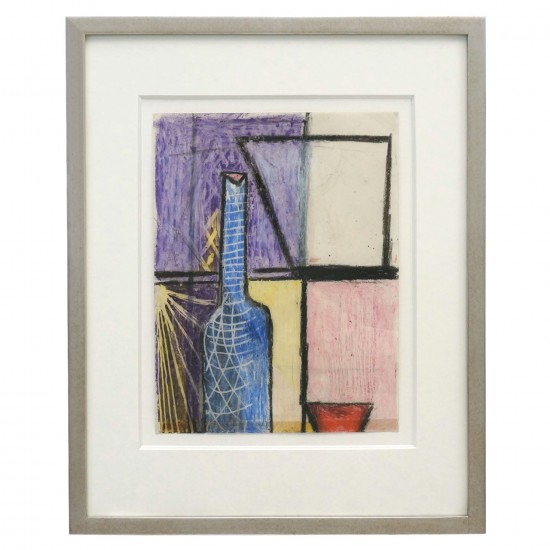 Abstract Geometric French Gouach Painting