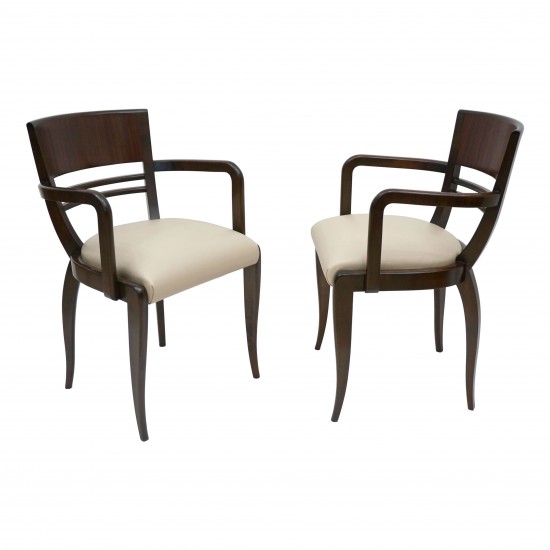 French Rosewood Arm Chairs