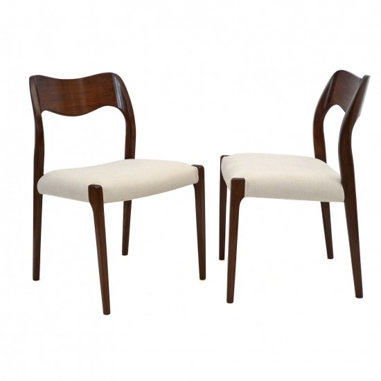 Pair of Teak Dining Chairs by Niels Otto Moller