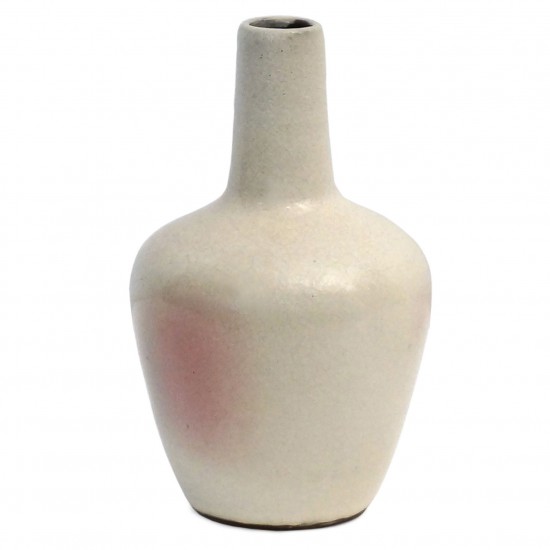 Small Off White Stoneware Vase