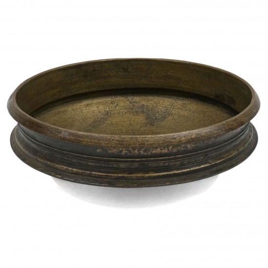 Large Round Bronze Urli Bowl