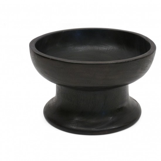 Teak Wood Pedestal Bowl