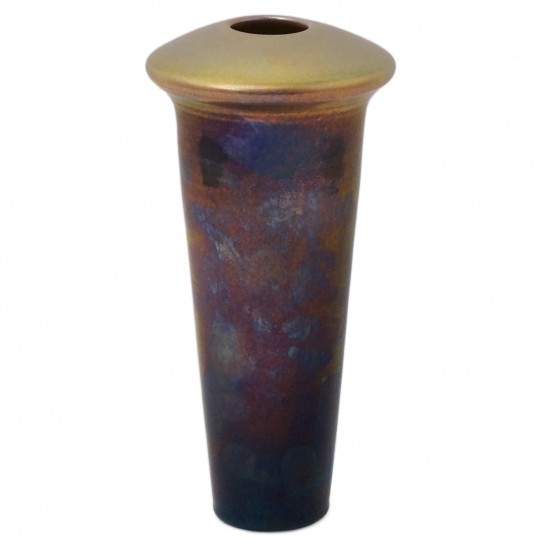 Gold and Blue Ceramic Vase