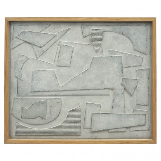 Abstract Framed Wood Collage