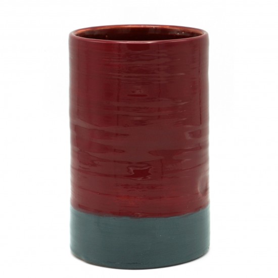 Italian Studio Art Cylinder Vase