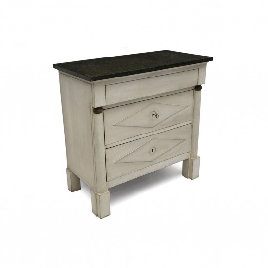 Painted Three Drawer Commode in the Directoire Style