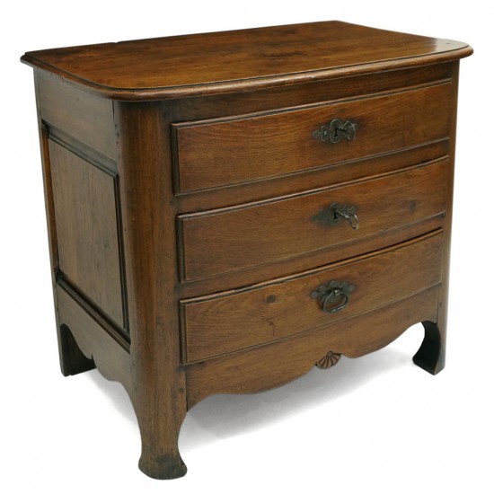 French Oak Three Drawer 18th Century Commode