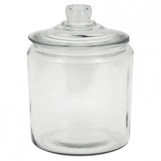 French Glass Cuisine Jar with Lid