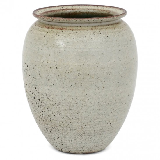 Large Gray Dutch Stoneware Vase