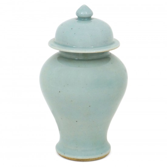Small Light Blue Stoneware Vase