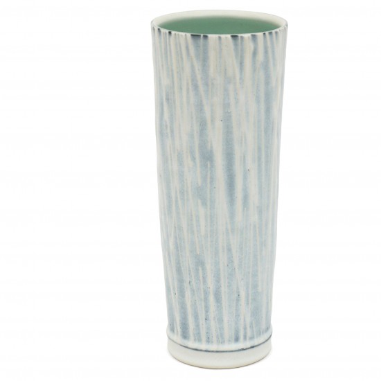 Blue and White Porcelain Slip Vase