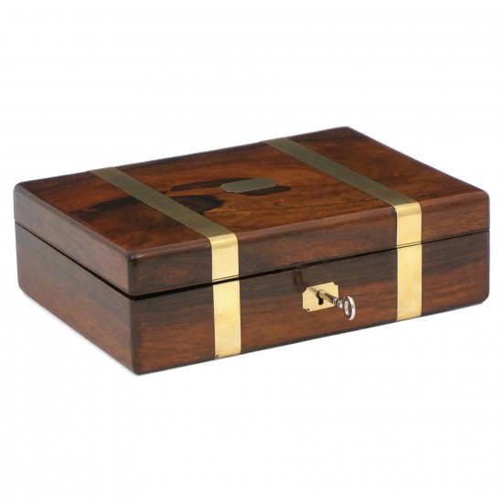 English Rosewood Fitted Jewelry Box
