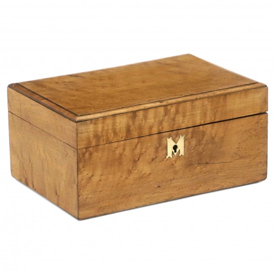 English Birdseye Maple Jewelry Box