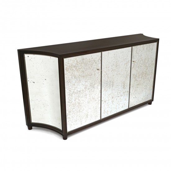 Mirrored Credenza Rosewood