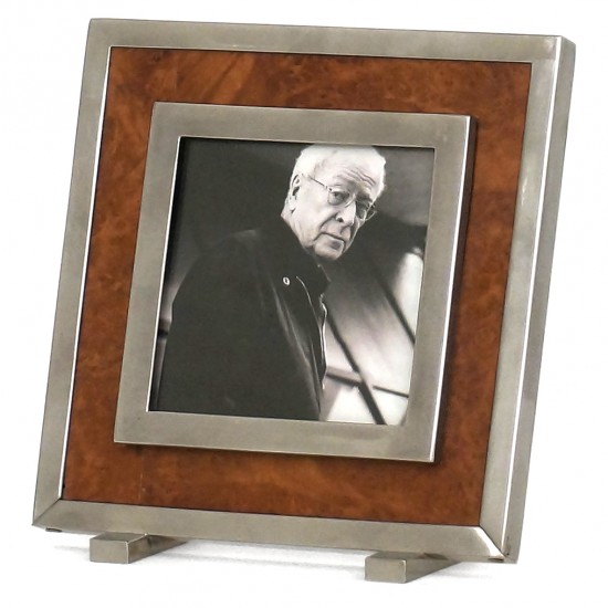 Wood and Nickel Silver Picture Frame