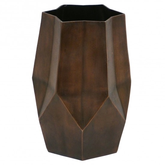 Star Shaped Patinated Copper Umbrella Stand