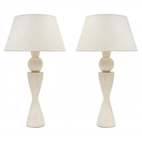 Pair of Plaster Lamps