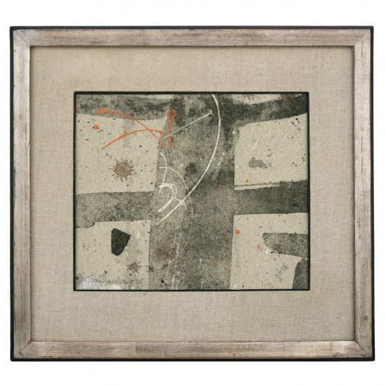 Abstract Painting on Linen by Jean Marc Louis