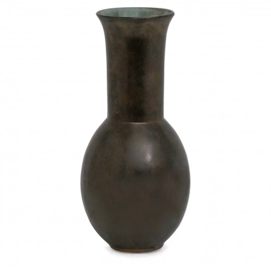 Brown Iridescent Vase