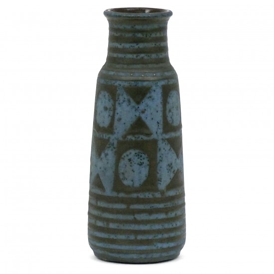 Blue and Black Ceramic Vase