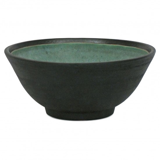 Black Stoneware Bowl Interior